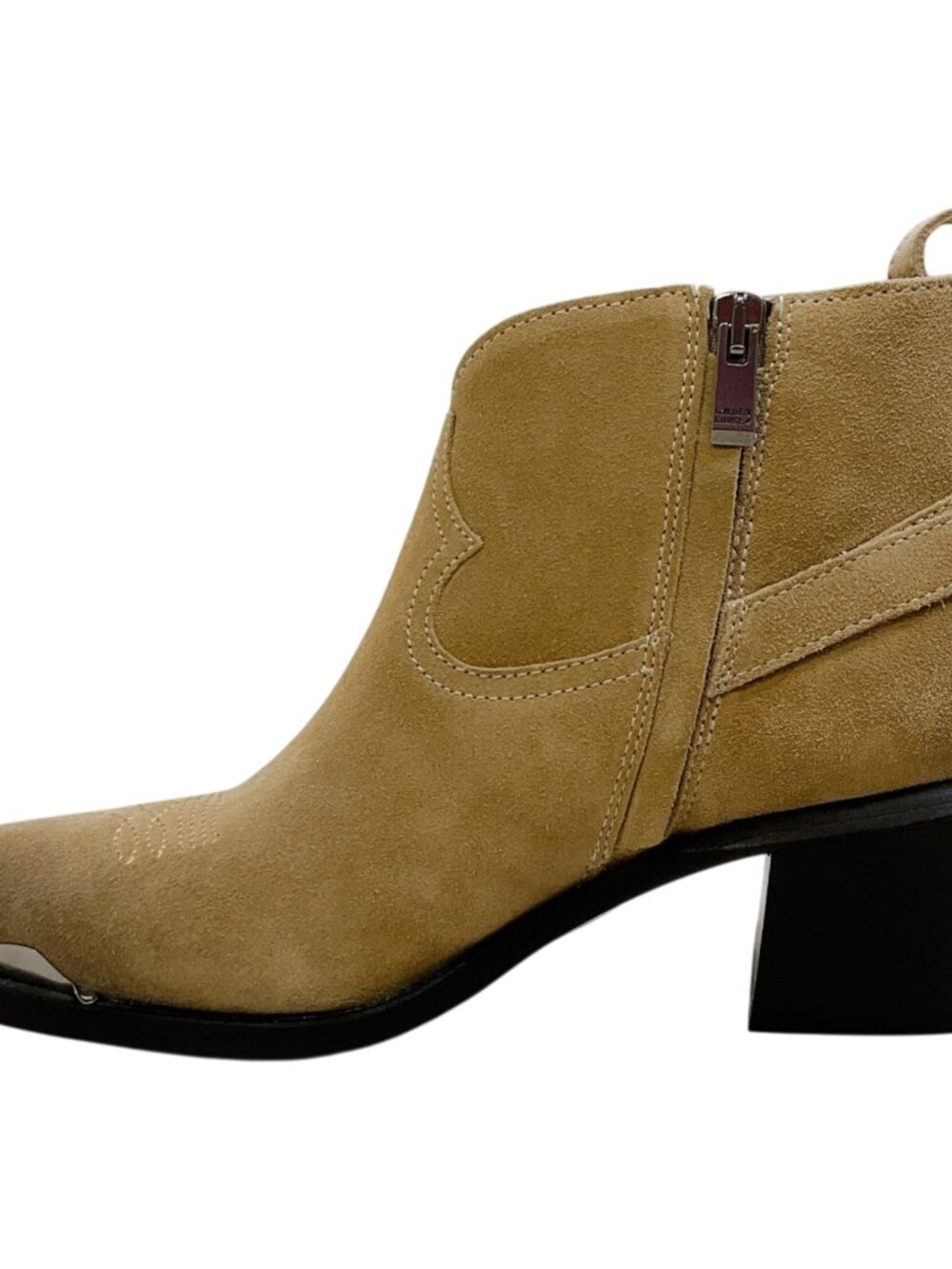 Golden Goose Deluxe Brand Tan Suede Patty Western Ankle Booties - Picture 3 of 9